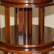 Regency-style rotating library in hardwood, 148 cm