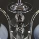 1960s Chrome Plated Chandelier with Murano Glass, Italy