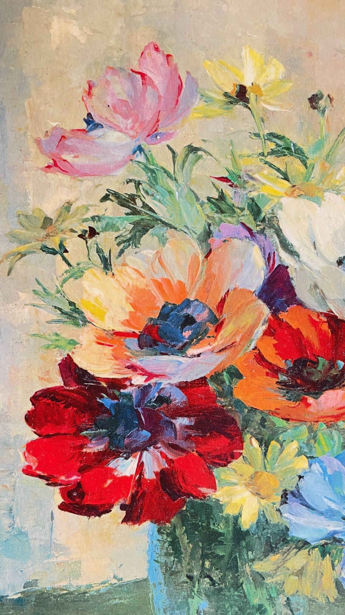 TABLEAU Bouquet of ANEMONES