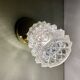Vintage molded glass globe wall light