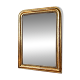 Antique Louis-Philippe gilded mirror from the 19th century