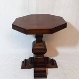 Octagonal Side Table With Baluster Shaft