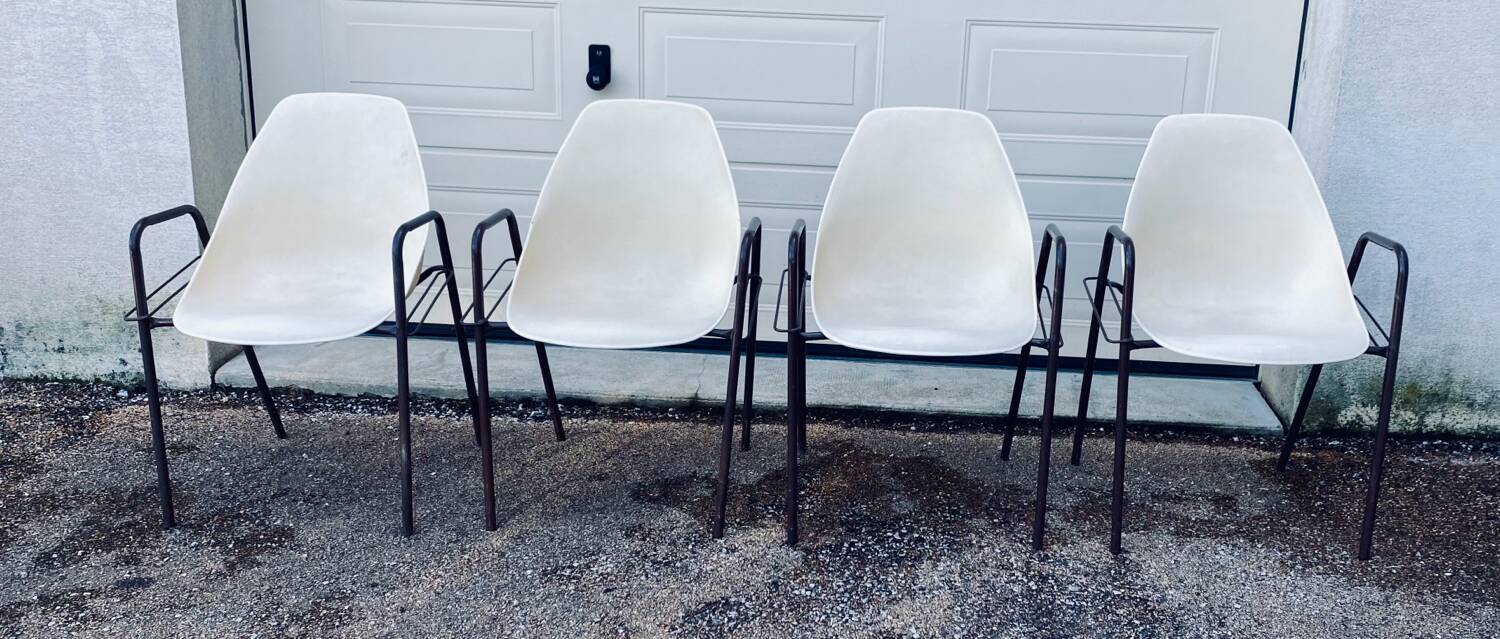 4 60s Aladdin style chairs