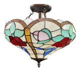 Tiffany-style glass pendant light