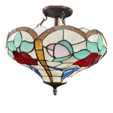 Tiffany-style glass pendant light