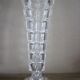 Vintage cut glass pedestal vase