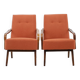 1960s Pair of Vintage Armchairs, Czechoslovakia