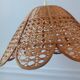 Wicker suspension / rattan flowers petal 70s