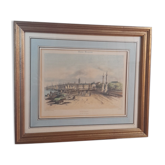 Frame engraving city of Bordeaux