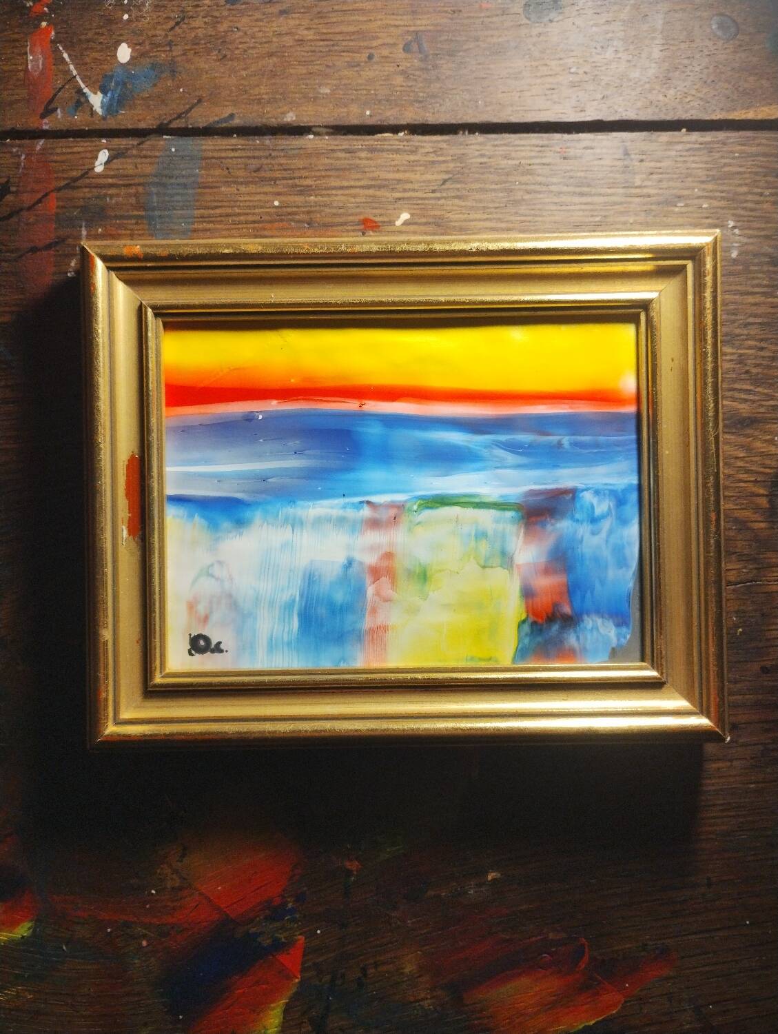 Small abstract painting