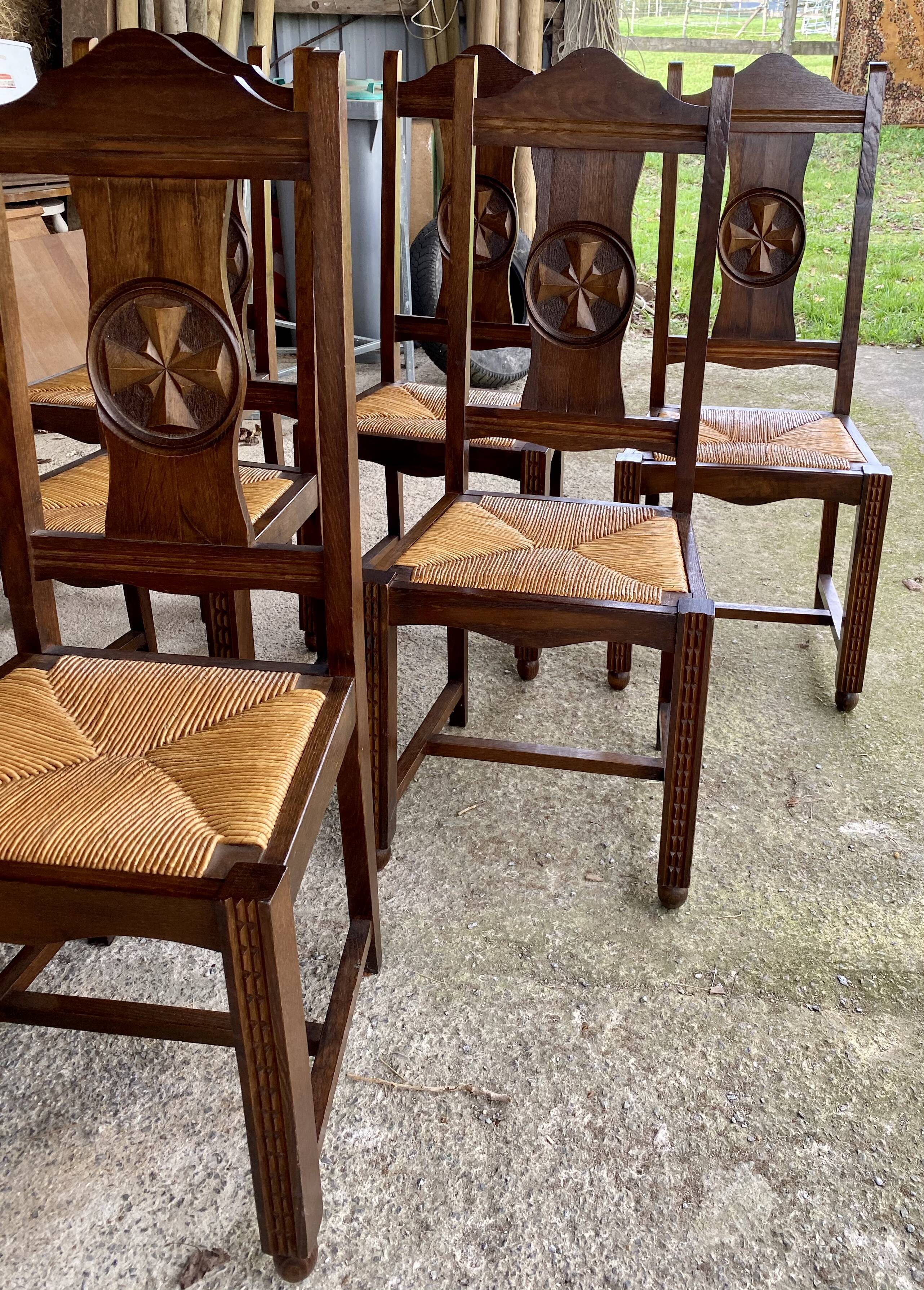 Set of 6 vintage chairs