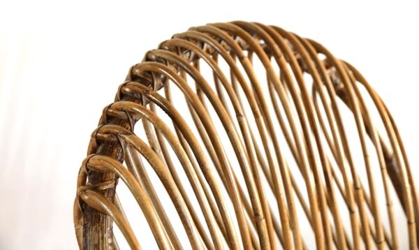 Rocking chair en bambou et rotin, 1950