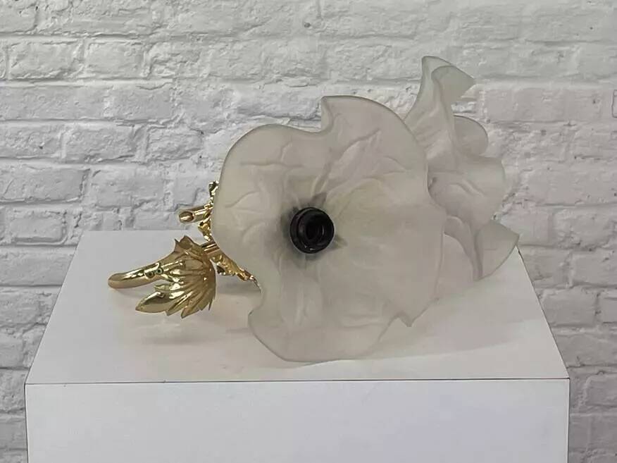 Pair of vintage gold wall lights