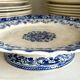 Jules Vieillard Bordeaux ironstone cake plate, "Louis XV" service
