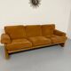 Three-seater alcantara canapé design by Tobia Scarpa for BB ITALIA vintage.
