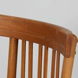 Set of 4 wooden chairs, 1960.