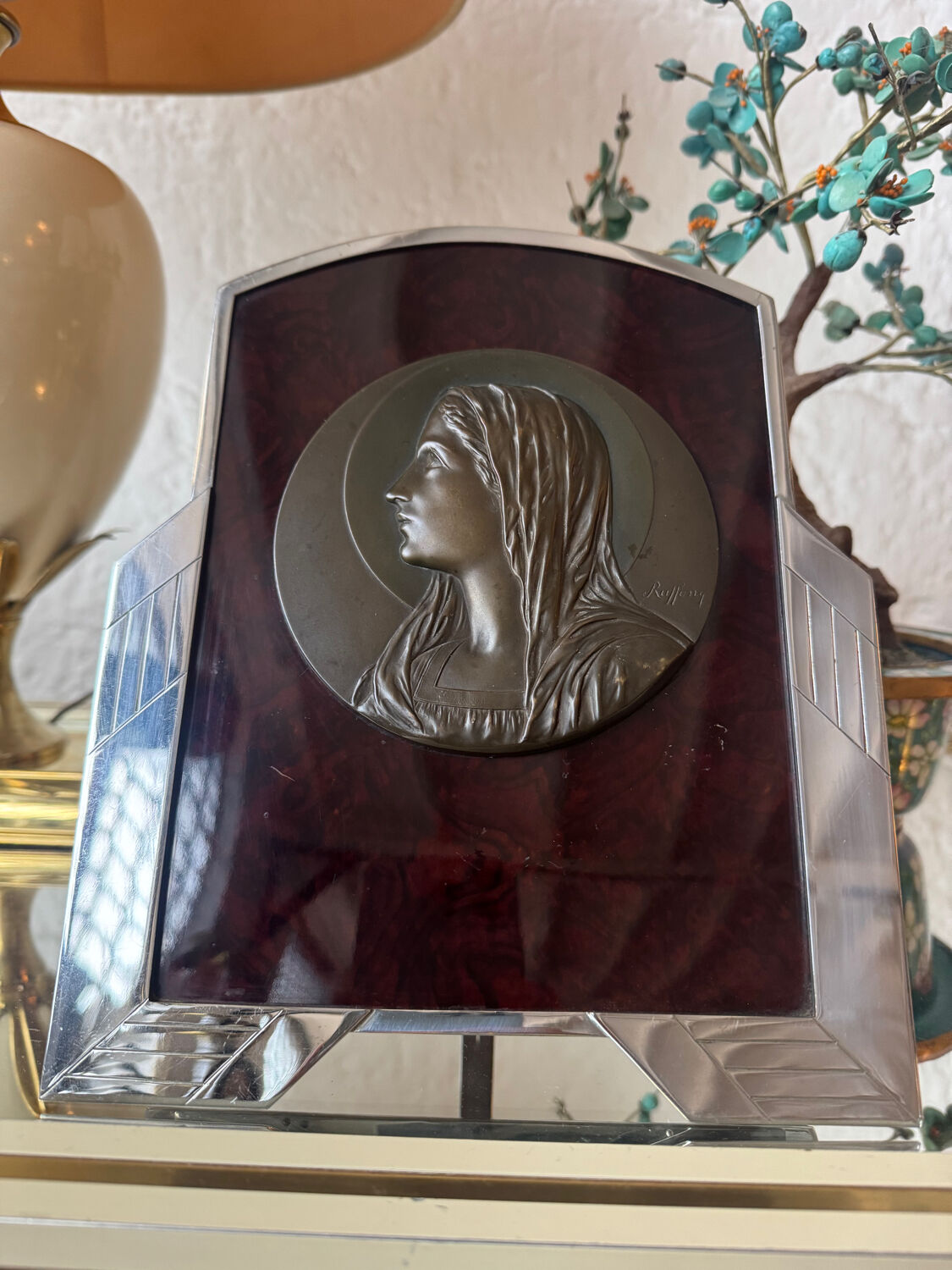 Chrome, Bakelite and Art Deco bronze icon