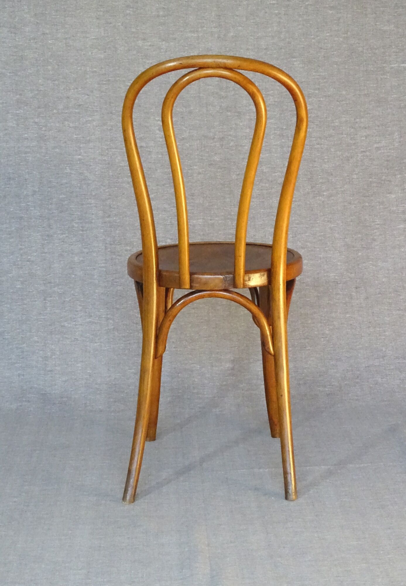 Bistro chair with floral seat Art Nouveau 1920 by Glarus, Switzerland