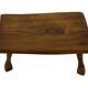 Vintage wooden side table small table wabi sabi natural design