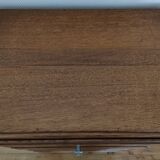 chest of drawers oak five drawers 1950s