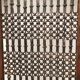Tray coffee table decorated with a wrought iron trellis from 60-70
