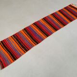 Old Turkish narrow Kilim Runner 272x51 cm shabby chic, vintage kelim