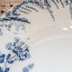 Set of 2 blue flower soup plates "Régence" st Amand and Hamage