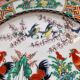 Set of 6 vintage Chinese porcelain plates from Macau (1970) hand painted