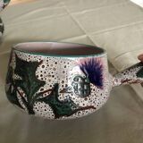 Vintage fondue pot and dish