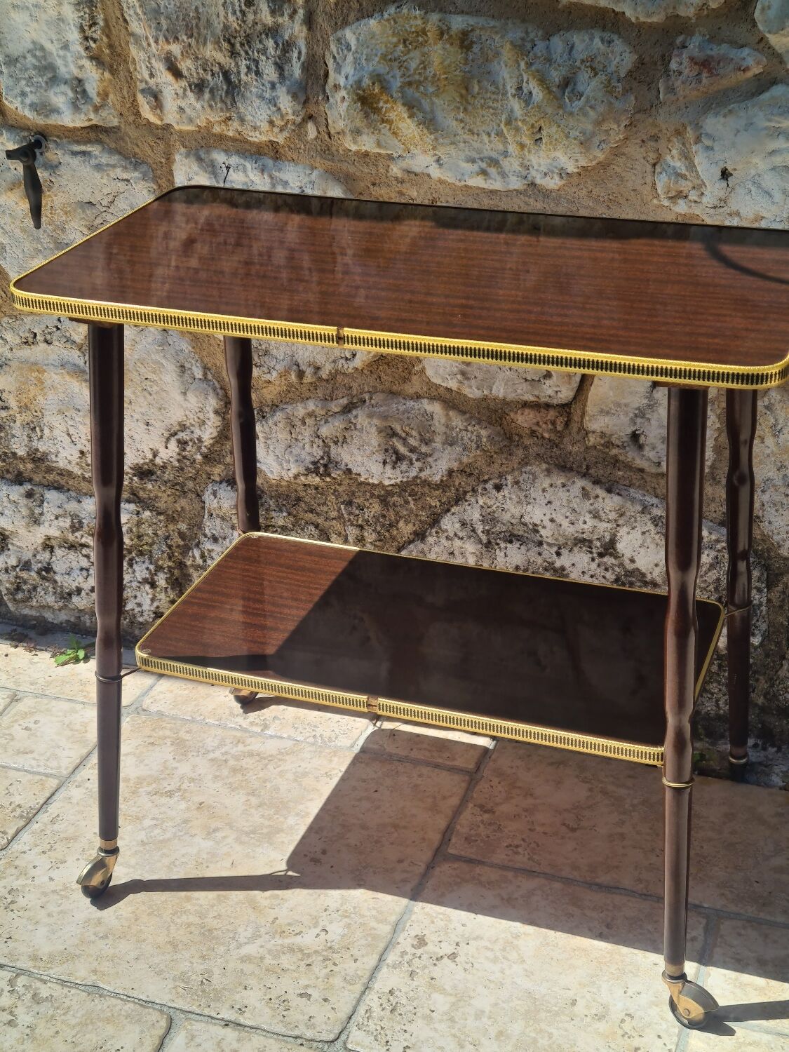 Vintage serving trolley from the 70s