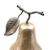 Modern silver-plated Pear wine cooler / ice bucket, Teghini Firenze Italy 1970s