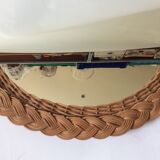 Wicker mirror 40x40cm