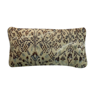 Housse de coussin vintage turque faite à la main, 30 x 60 cm