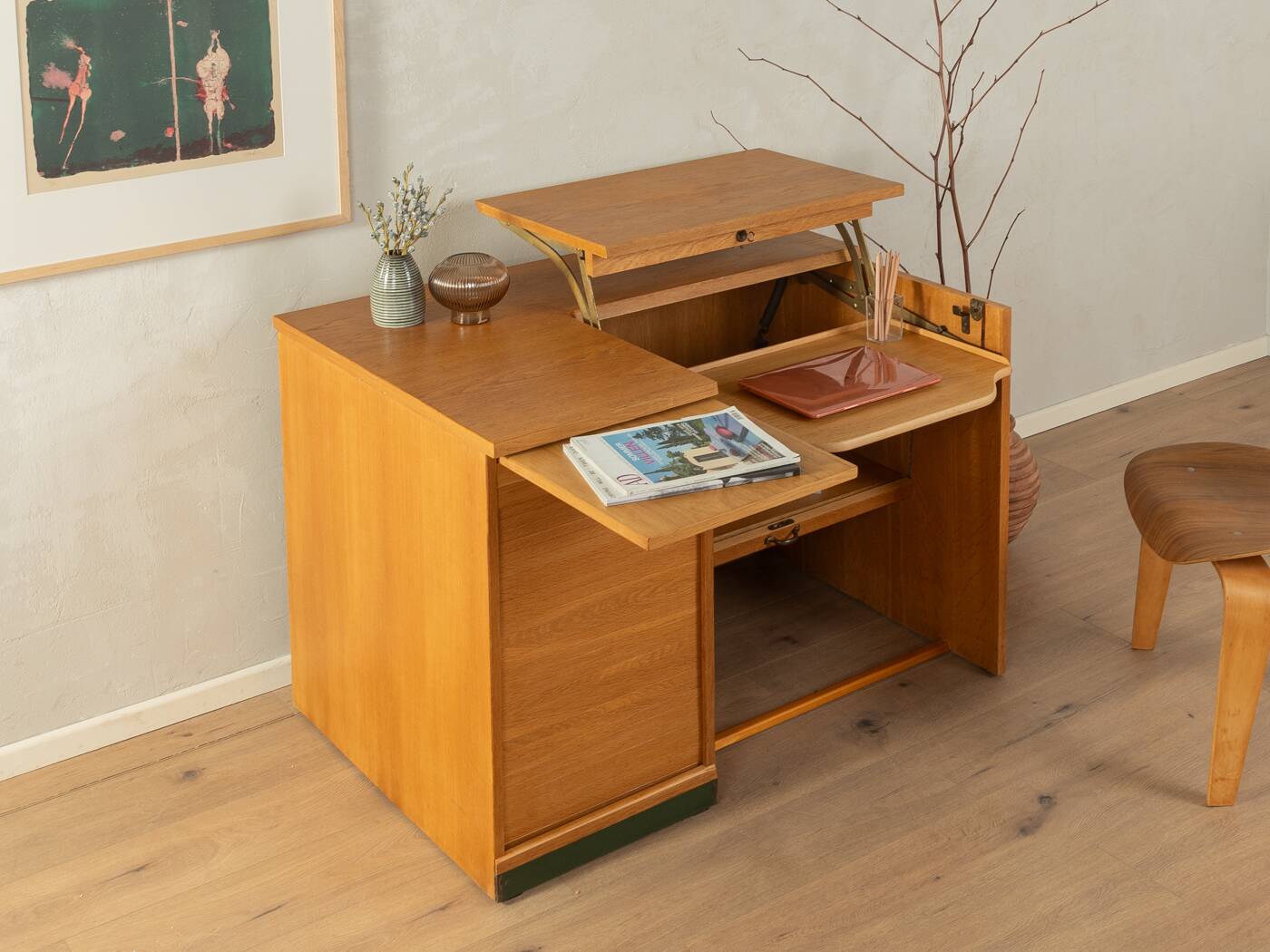 Rare freestanding desk from the 1950s