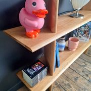 Solid oak library, Iloss AMPM, shelving unit