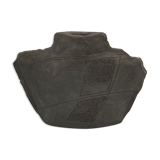 Earth vase by clement fond noir 1980
