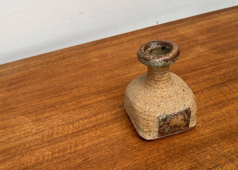 Danish vase from a pottery studio from the mid-century by Tue Poulsen, 1960s.