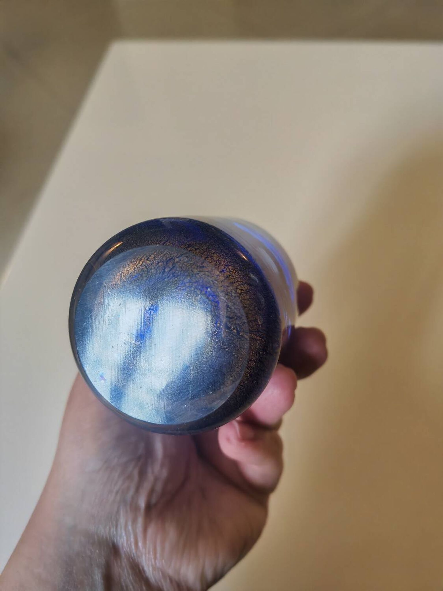 Glass paste vase