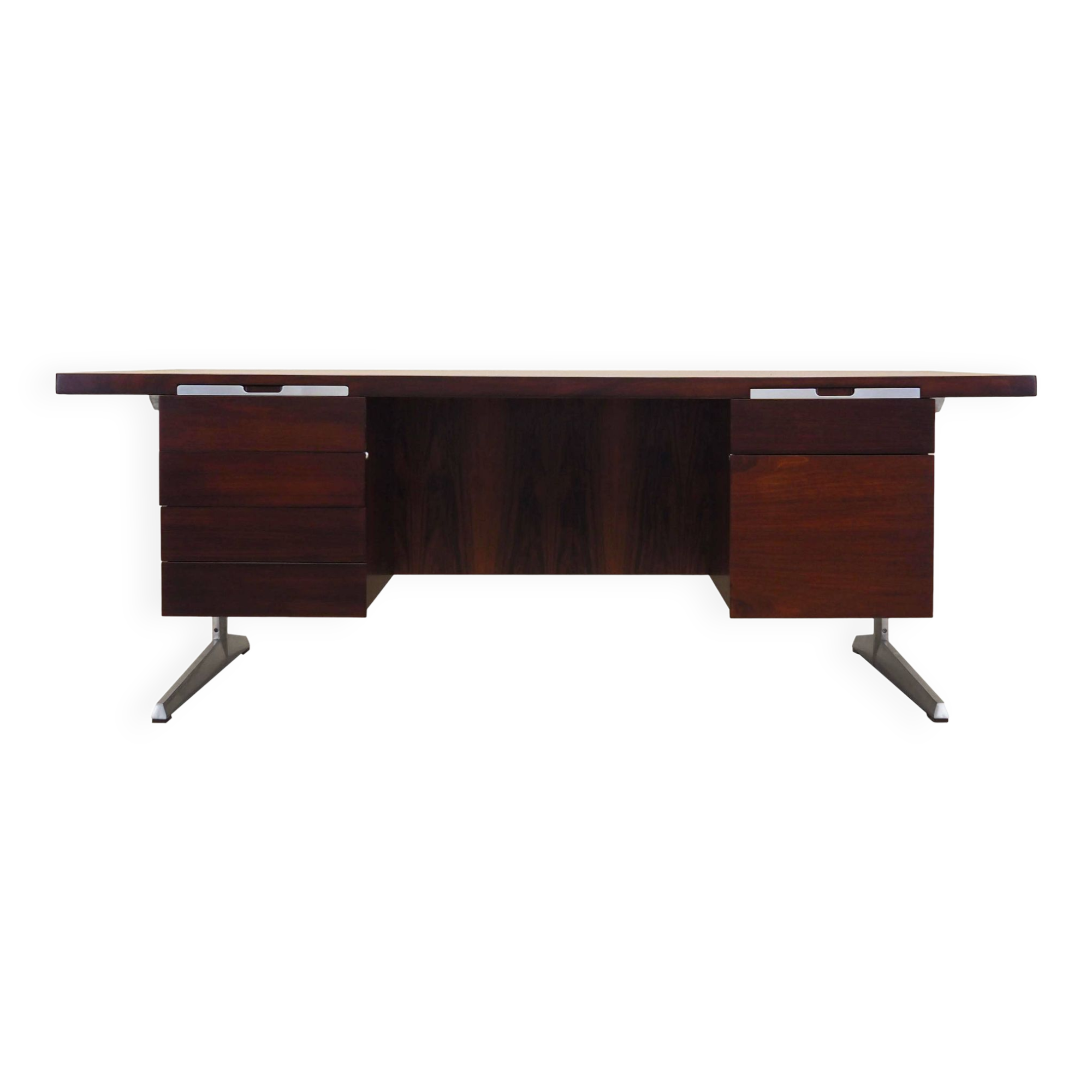 Bureau en palissandre, design danois, années 1970, designer : Marius Byrialsen, fabricant : Nipu Møbler