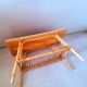 Audoux Minet/Capron rattan coffee table 1950