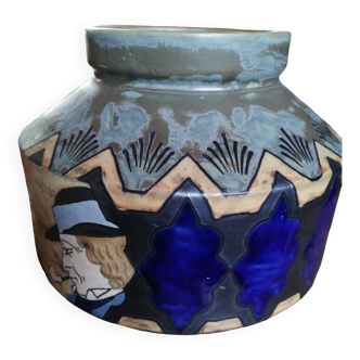 Vase cylindrique HB Quimper Odetta