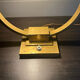 Adjustable lamp art deco modernist vintage solid brass, France 1930