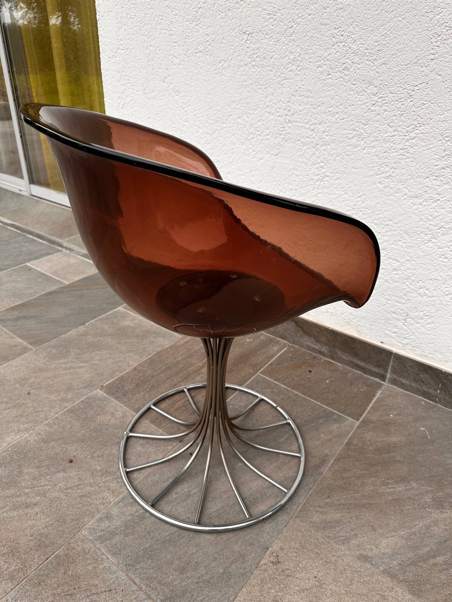 70s plexi armchair, Kartell type