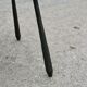 Brutalist coffee table, slate top and steel base, France, 1960s