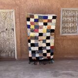 Colorful Boucherouite Moroccan rug - 87 x 152 cm