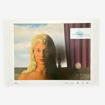 René Magritte (1898-1967) after - The Ignorant Fairy - original exhibition poster for the Magritte Museum in Brussels, 2009. 70x50cm. Condition A