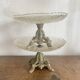 Antique footed bowls, early 20th century compotiers.