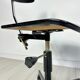 1/6 1950s vintage black architect desk chair by Jørgen Rasmussen for Labofa