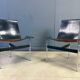 Pair of T side chairs by Katavolos, Littell & Kelley for Laverne International