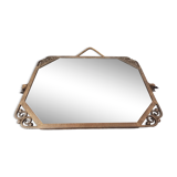 Art Deco mirror 1930 in beaten iron